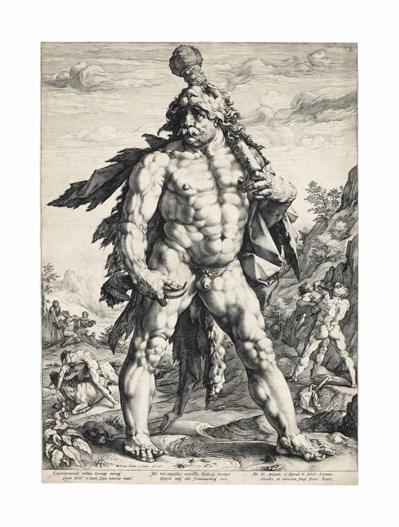 The Large Hercules by Hendrick Goltzius, 1589