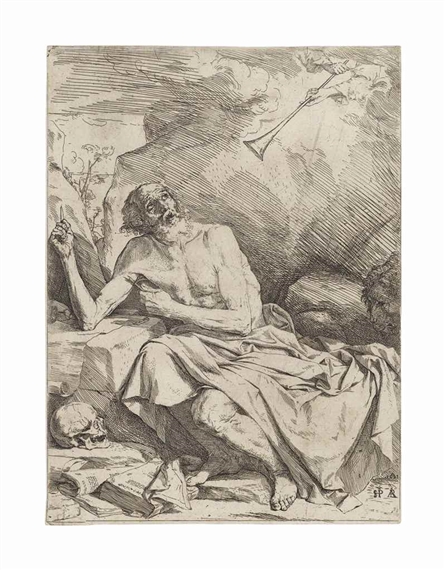 Jusepe de Ribera | Saint Jerome hearing the Trumpet of the Last ...