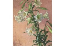 White Lily by Eisaku Wada, 1951