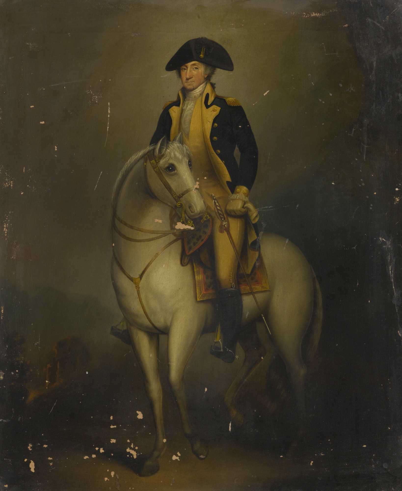 George Washington On A Horse Painting