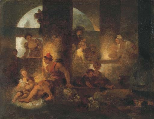 La Cuisine des saltimbanques by Jean-Honoré Fragonard