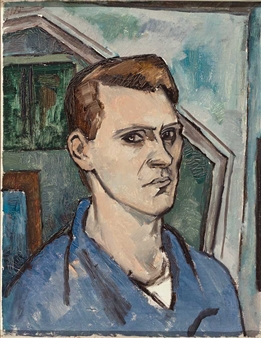 Portrait eines Mannes als Schulterstück - Heinrich Wildemann