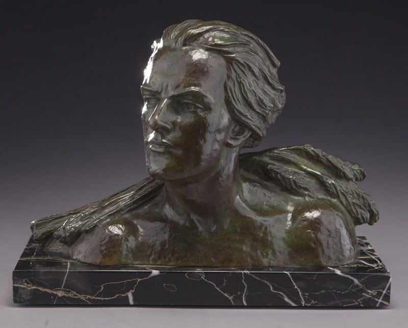 Alexandre Ouline | Bust depicting Jean Mermoz famous French aviator ...