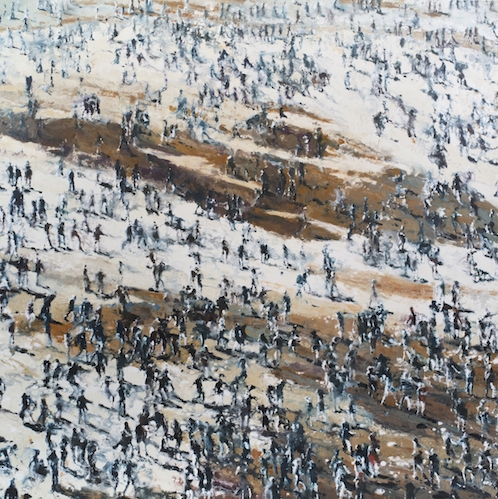 Philippe Cognée: Crowds - Galerie Templon, Paris (rue Beaubourg)