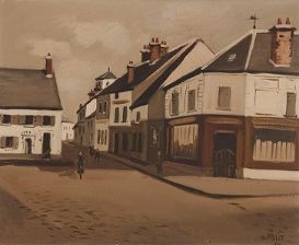 Rue de village by Robert Humblot, 1943