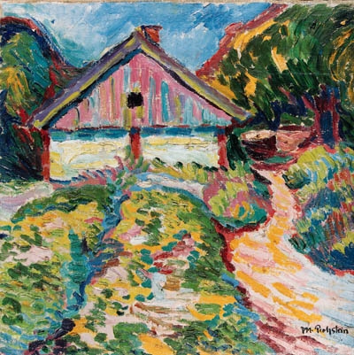 Haus auf der Kuhrischen Nehrung by Max Pechstein, 1909