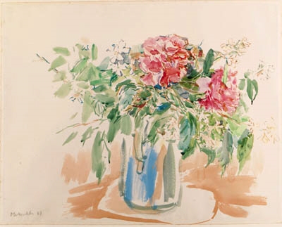 Blumenstrauss in Vase by Oskar Kokoschka, 1961