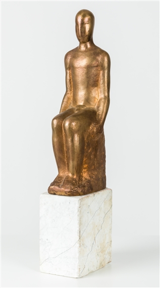 Sitzender Mann - Annemarie Avramidis