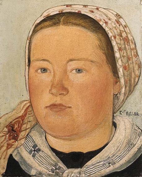 Tête d'une Valaisanne by Ernest Biéler, circa 1915