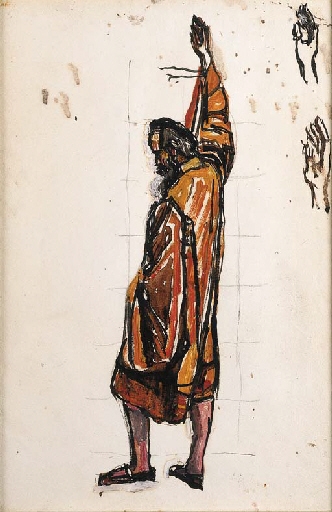 Schwörender (zur Einmütigkeit) by Ferdinand Hodler