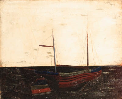 A fishing boat by Floris Jespers, 1928