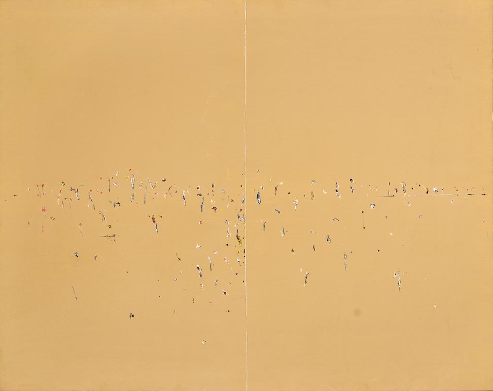 Artwork by Fred Williams, Australian Landscape I, Made of oil on canvas