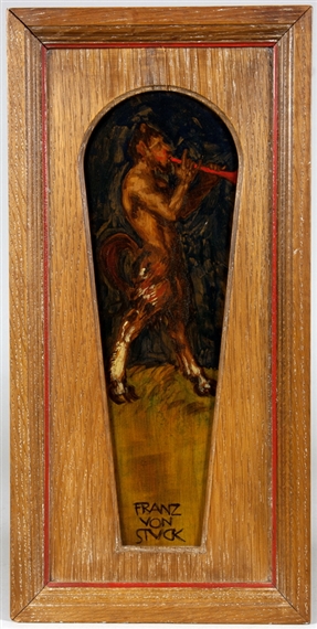 Satyr mit Flöte by Franz von Stuck