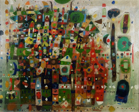 Rot zu Grün by Gerhard Wendland, 1959