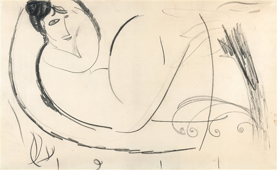 Modigliani Nu Assis Sur Un Divan www.mutualart.com