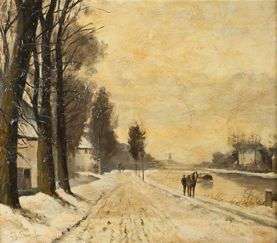 SNOW LANDSCAPE by Jan van Dam