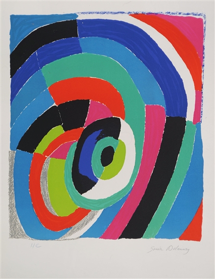 Composition by Sonia Delaunay, circa 1970