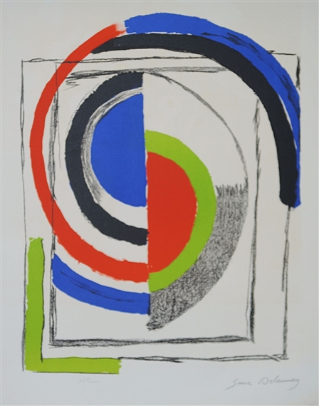 Through the mirrors by Sonia Delaunay, circa 1970