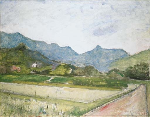 Paesaggio by Arturo Tosi, circa 1950