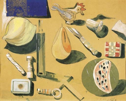 Papier collé by Filippo de Pisis, 1920