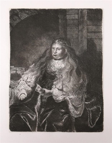 La Femme de Rembrandt (B340) by Rembrandt van Rijn, 1635