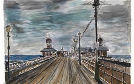How Bob Dylan's great USA landscapes exhibition ended up featuring a painting of Blackpool pier