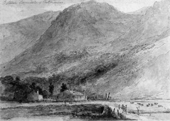 Between Borrowdale and Buttermere - Daniel Finch Sr.