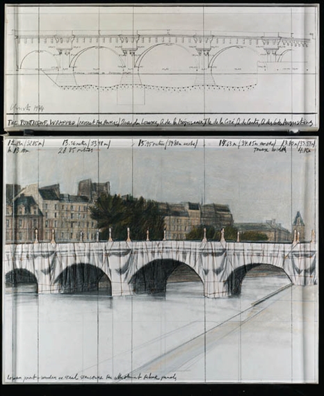 Christo | Pont Neuf Wrapped (Project for Paris) (1984) | MutualArt