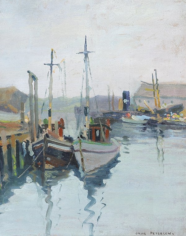 Jane Peterson | Gloucester Harbor Scene | MutualArt