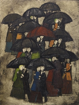 Untitled (Romance Under the Umbrellas) - Antonio Menegazzo