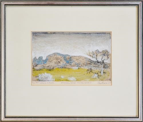 McDonnell Ranges, Central Australia by Lloyd Rees, 1977