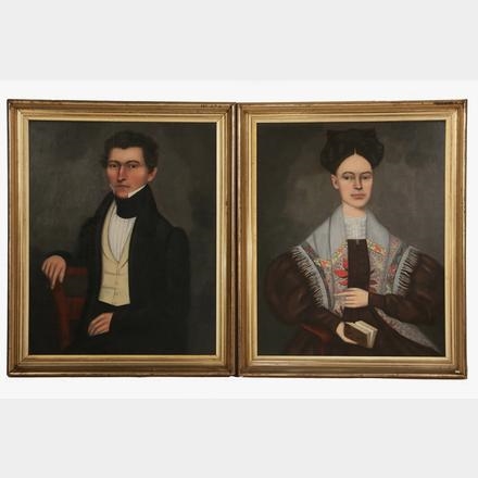 2 works, Portraits of a Well-to-Do Couple
