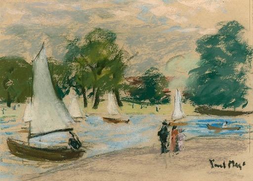 Paul Maze | boating on the river Seine | MutualArt
