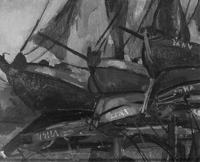 The harbour of Elburg by Arie Leeflang