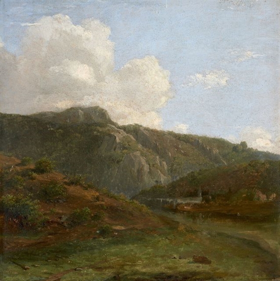 Paysage du Nord de l'Italie by Simon-Joseph-Alexandre-Clément Denis