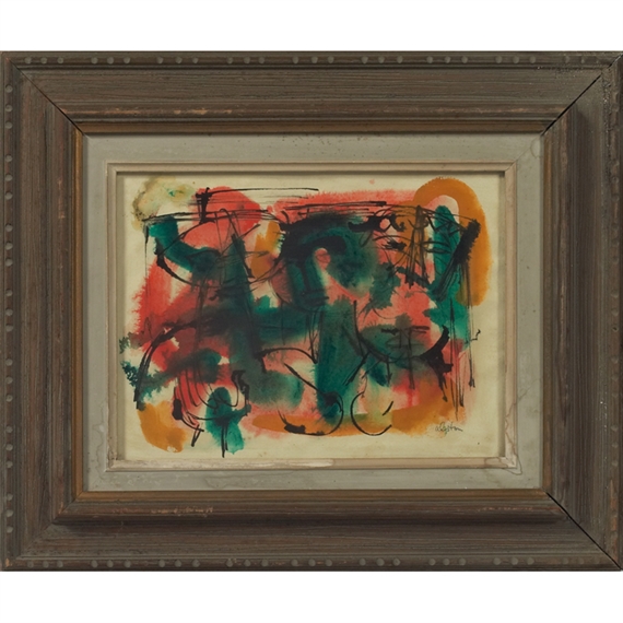 Abstract Composition by Charles Alston, circa 1950