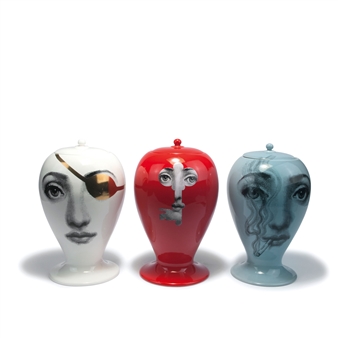 Three 'Tema e Variazioni' Urns - Barnaba Fornasetti