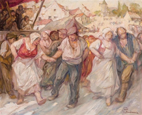 Les Chevres by Jules-Pierre van Biesbroeck