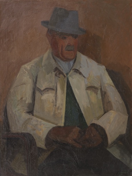 Artwork by Albert Chavaz, Grand-père Alphonse, Made of Oil on canvas