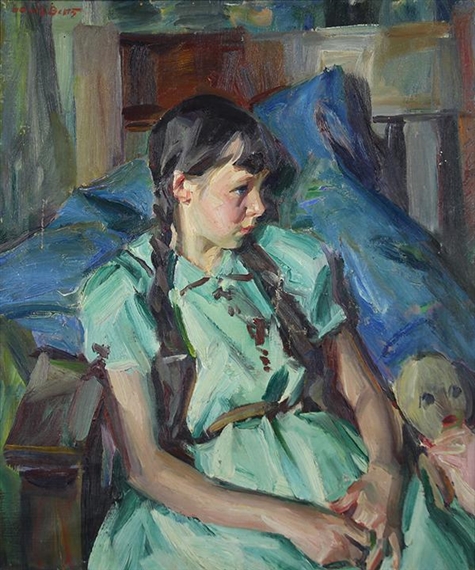 Portrait of a Young Lady by Louis Betts