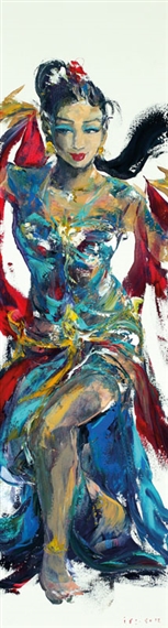 Penari Selendang Merah by Ida Bagus Indra, 2012