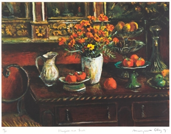 Marigolds and Fruits - Margaret Olley