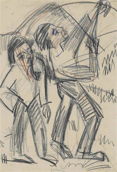 Bogenschütze by Ernst Ludwig Kirchner, circa 1924