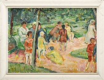 Company in a Park - Hans Hoehl