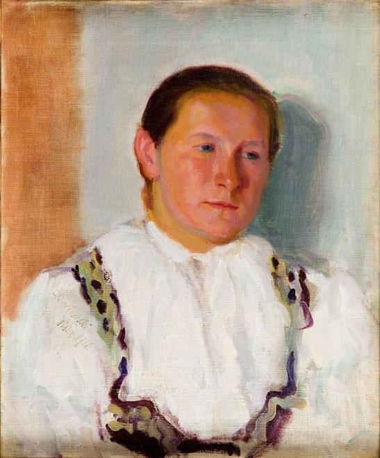 Portrait of a Woman by Jan Bochenski, 1910