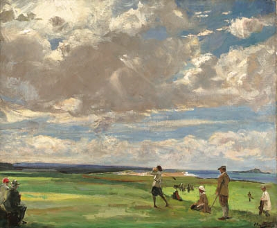 The Golf Links, North Berwick by John Lavery, 1921