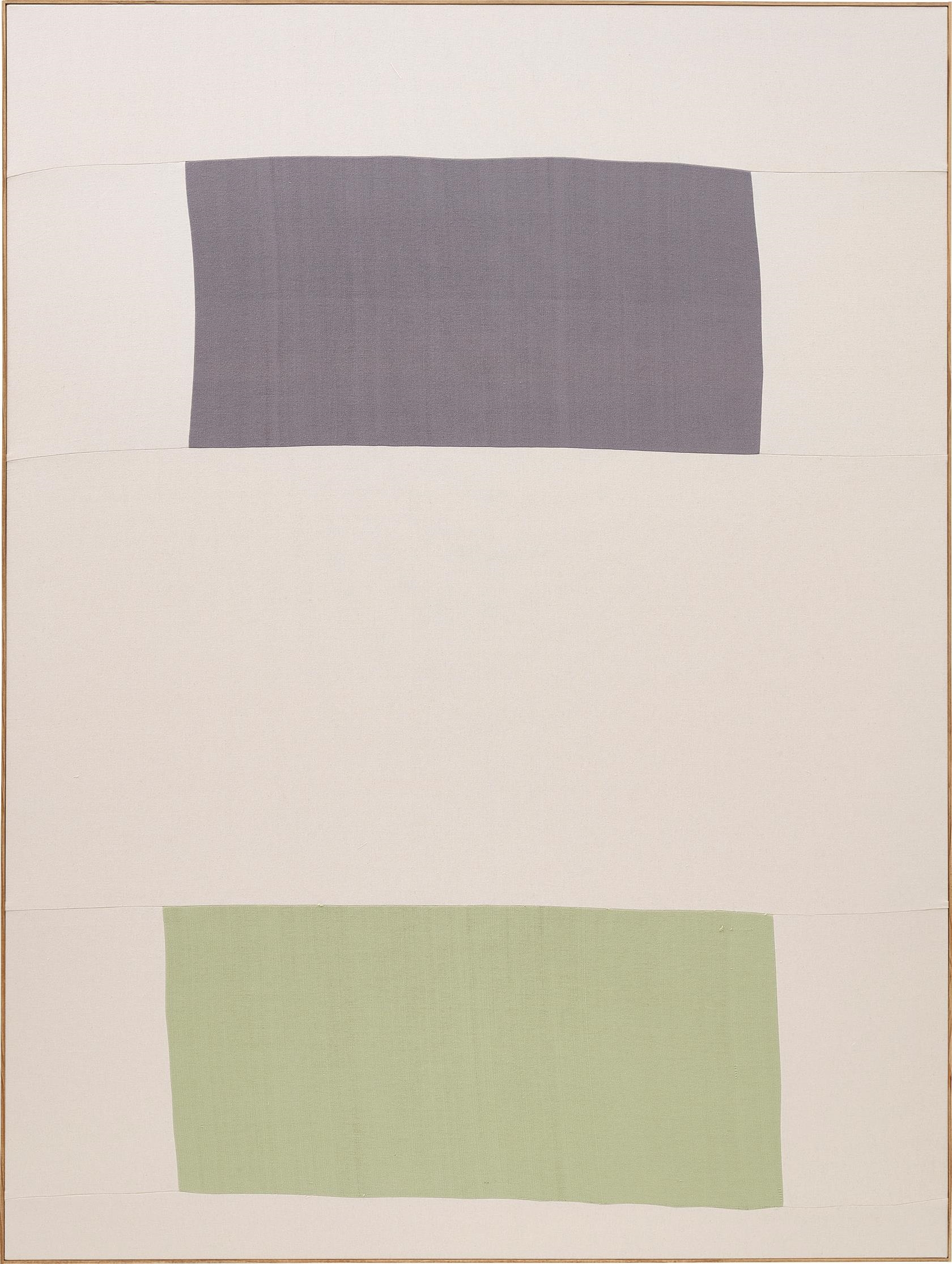 Artwork by Ethan Cook, UNTITLED (W136), Made of hand woven cotton canvas and canvas, in artist's frame