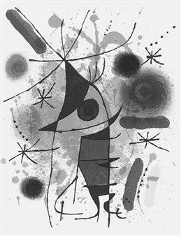 thumbnail image 2 of Joan Miró 'Singing Fish' Art Poster – 24x36 Gallery Reproduction, Modern Wall Decor 2 of 4