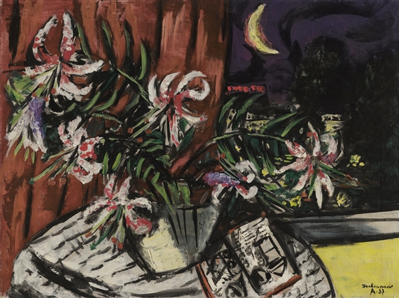 TÜRKENBUNDLILIEN (TURK'S CAP LILIES) by Max Beckmann, 1937