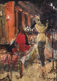 A harem performance - George Rochegrosse
